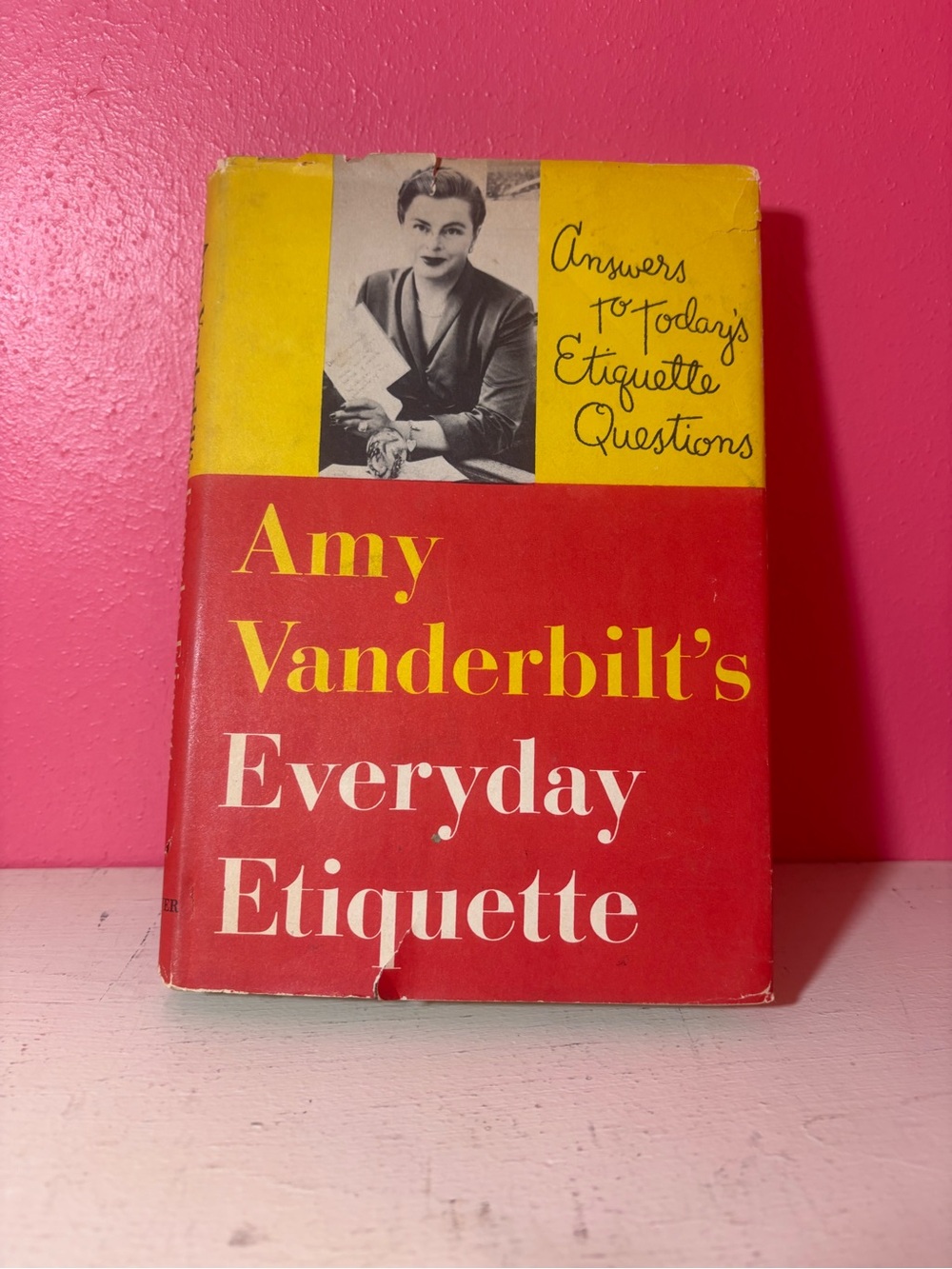 Vintage Book Amy Vanderbilt's Everyday Etiquette RETRO 1956 Hardcover GUC Answer